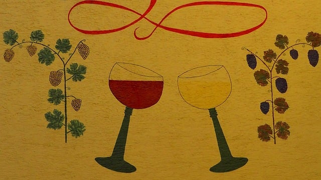 la pintura y el vino son dos culturas muy ligadas